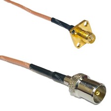 RG316 RP-SMA Female Flange to DVB TV Pal Male RF Cable Rapid-SHIP LOT