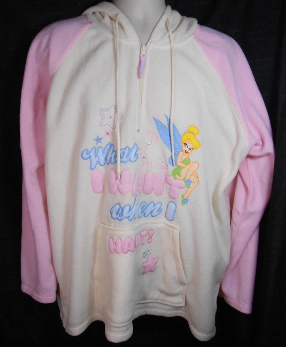 Vintage Wonderful World of Disney Women s Tinkerbell Hoodie