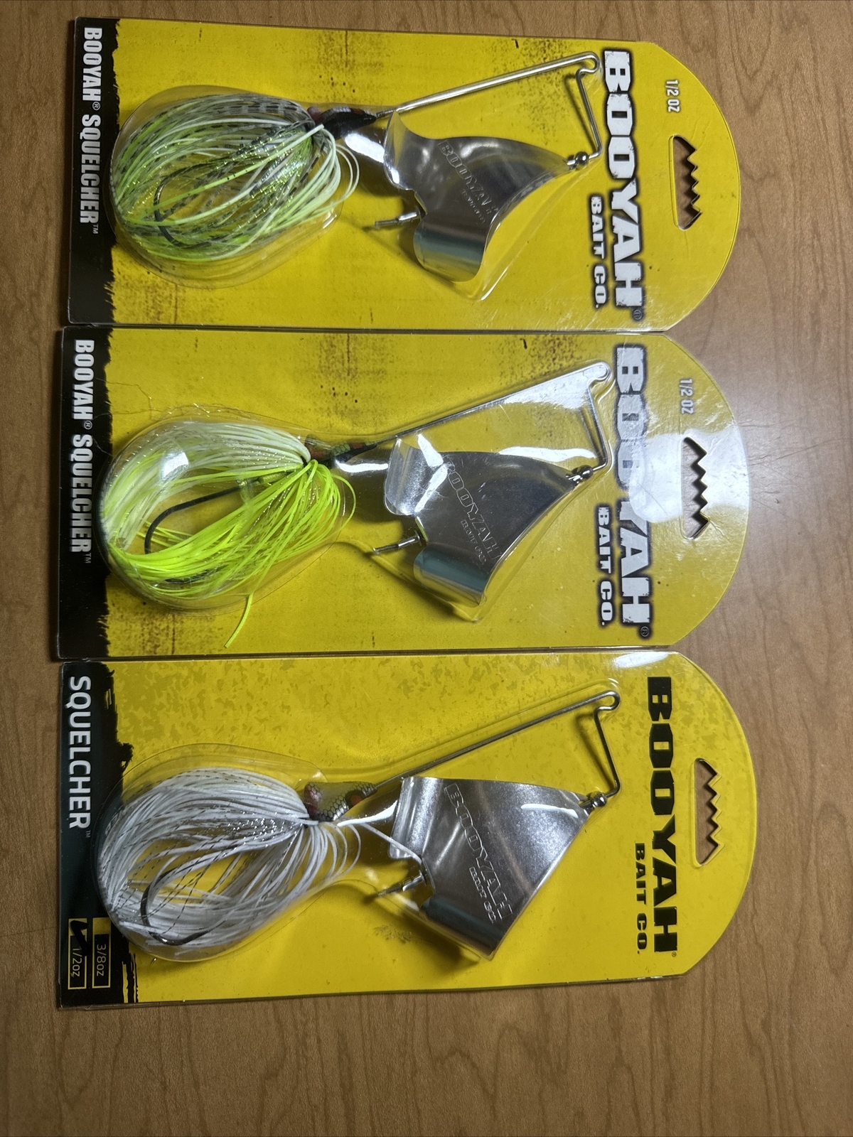 BOOYAH SQUELCHER 1/2oz In River Killer,white Chart, And silver White. - Image 2