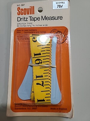 Vintage Dritz Scovill #847 Sewing Measuring Tape 60'' ~England~ New Old Stock