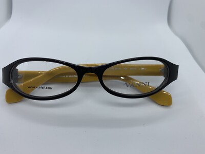 NEW VANNI OCCHIALI V8251 C06 PLASTIC BROWN & YELLOW 50/16/135MM LADIES