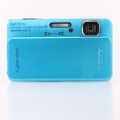 Excellent] Sony Cyber-Shot DSC-TX10 Blue 12.2MP Digital Camera