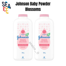 New Johnson's Baby Blossom Talc Cornstarch Powder 500g x 2  Twin Pack  Gentle