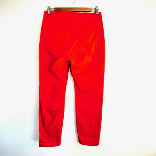Boden Size 12 Orange Skinny Leg Denim Jeans UK Designer - Picture 7 of 12