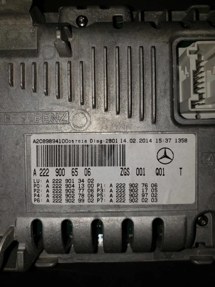 14 MERCEDES S550 спидометр ID # 2229006506 - Изображение 4 из 4