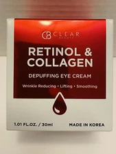 Clear Beauty Sealed Retinol & Collagen Depuffing Eye Cream New 1.01 fl oz