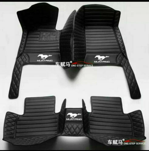Fit For Ford Mustang 2005-2022 Custom Floor Mats Trunk Mats Waterproof Carpets - Picture 4 of 16