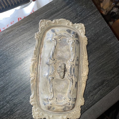vintage butter dish fifth Avenue with crystal insert - Picture 22 of 22
