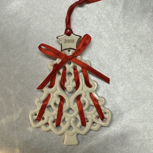 LENOX CHRISTMAS WRAPPINGS TREE 2008 Annual Ornament Seasonal Collectable 792722 - Picture 2 of 6