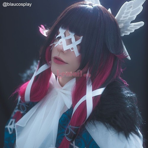 Genshin Impact Fatui Snezhnaya Damselette Columbina 105 cm Damen Cosplay Perücken - Bild 3 von 15
