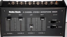 Four Channel Stereo Microphone Mixer By Radio Shack