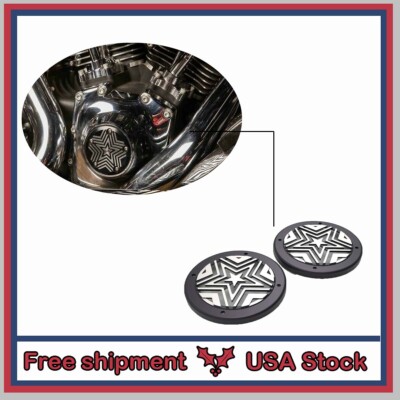 Rear Speaker Grill Fit H-D 2014-19 TRIKE Moving Star Contrast Cut