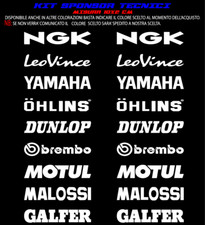 KIT STICKERS ADESIVI KIT SPONSOR TECNICI MOTO SCOOTER T MAX QUAD DUNLOP GALFER