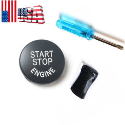 #ad Black Start Stop Engine Button Switch Cover For BMW E70 X6 E71 X1 E84 X3 E83 X5 $8.40