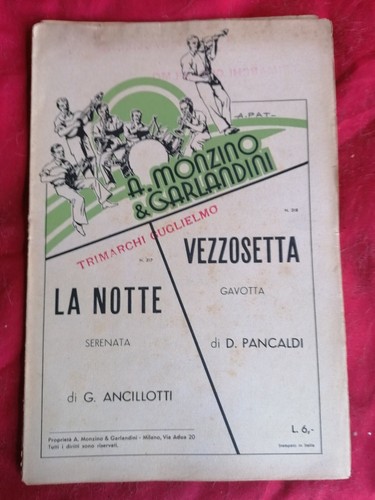 Lotto di 8 libretti Spartiti Monzino & Garlandini originali 1937-39 Ancillotti - Picture 5 of 8