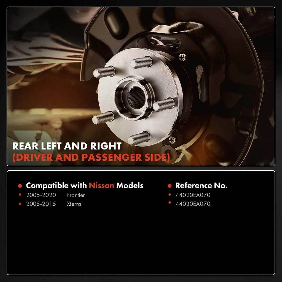 Protetor contra poeira freio lateral traseiro 2 peças para Nissan Frontier 2005-2020 Xterra 2005-2015 - Imagem 2 de 4