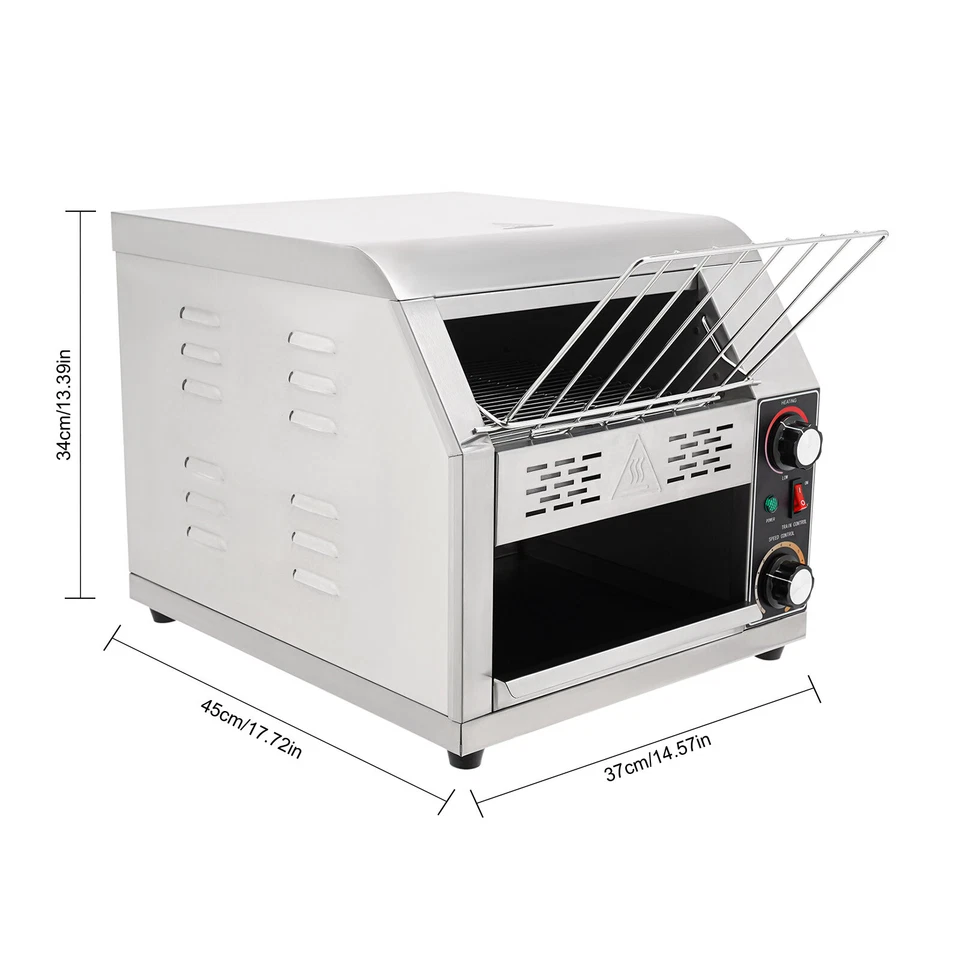 Transportador de encimera horno de pizza máquina tostadora de pan máquina de cocina comercial Foto 2 de 4