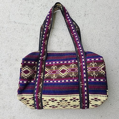 Southwestern Tribal Carryon Duffle bag Weekender Carpetbag - Picture 6 of 6