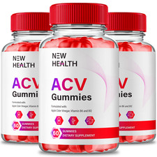  3 Pack New Health Keto ACV Gummies, NewHealth for Advanced Weight Loss Gummy