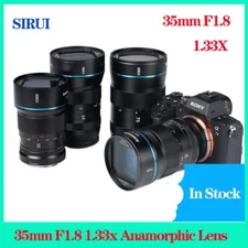SIRUI 35mm F1.8 1.33X Anamorphic Lens Cinema Lens for M43 Sony Nikon Canon Leica