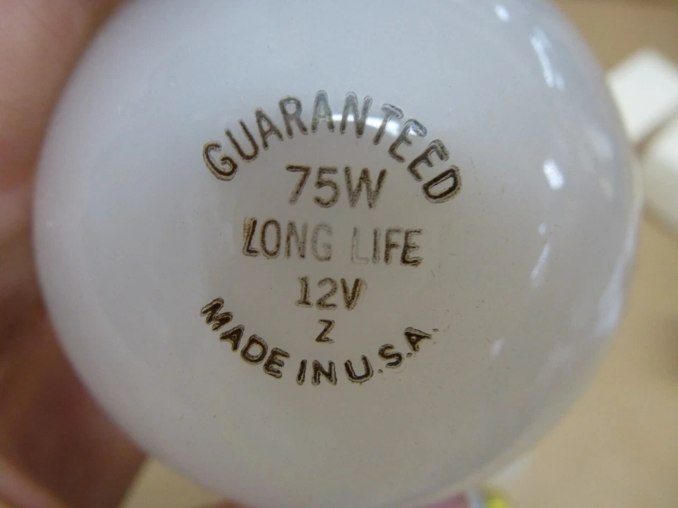 6 PACK 75 Watt A21 12 Volt Frost Industrial Light Bulbs USA MADE 12 Volt Bulbs - Image 2 of 2