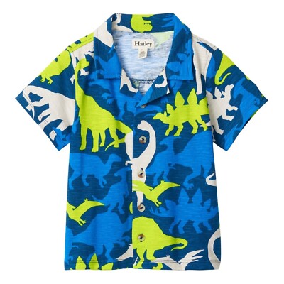 Hatley Hemd mit Knopfleiste und Dino Motiv in den Größen 2-4 Jahre