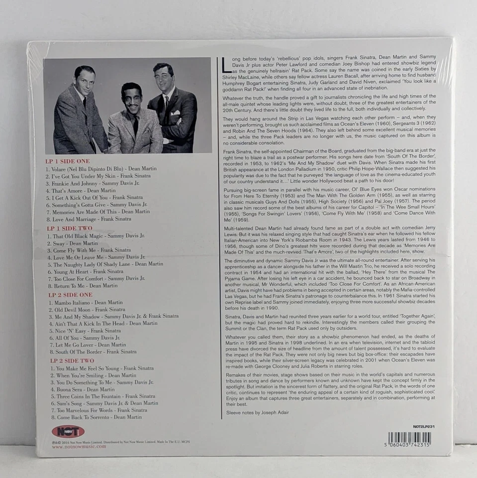 The Very Best Of The Rat Pack 12" Green Vinyl Double LP NEW - Image 2 of 2