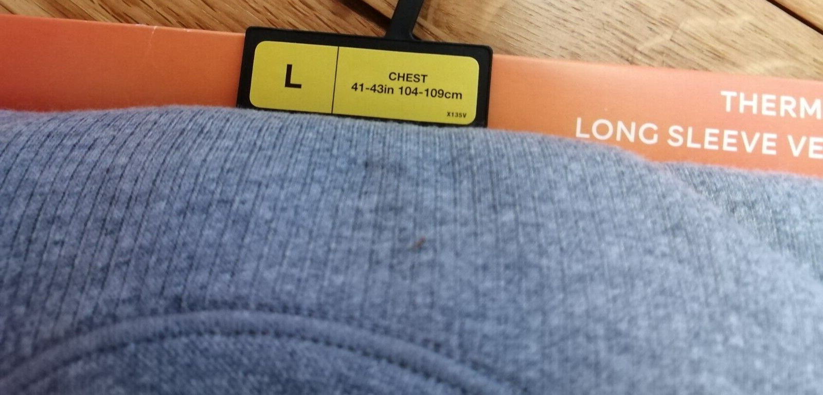 M&S Men's Thermal Heatgen Brushed Cotton Long Sleeve Vest Grey