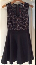 Lacy Little Black Dress (Nude & Black) by Paper Doll Size Small (NWT)