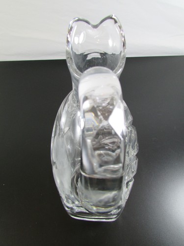 Vintage 10" Tall Crystal Clear Etched Cut Glass Carafe Pitcher Jug w Stopper Lid - Picture 10 of 15