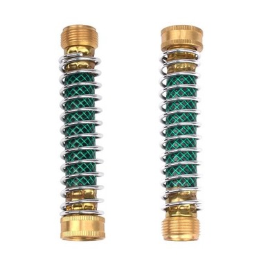 2Pcs Garden Hose Coil Spring Protector Hoses Coupling Adapter