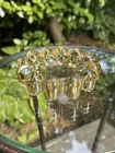 Vintage Amber Color Anchor Hocking "Boopie" bubble glass ashtray-trinket dish