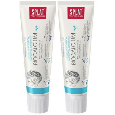 2 x 100 ml SPLAT Professional Biocalcium Zahnpasta mit bioaktivem Kalzium