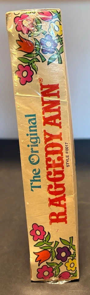 20 世纪 70 年代 Knickerbocker“The Original Raggedy Ann”娃娃 6 英寸 #0017 全新带盒 密封 — 第 4/4 张图片