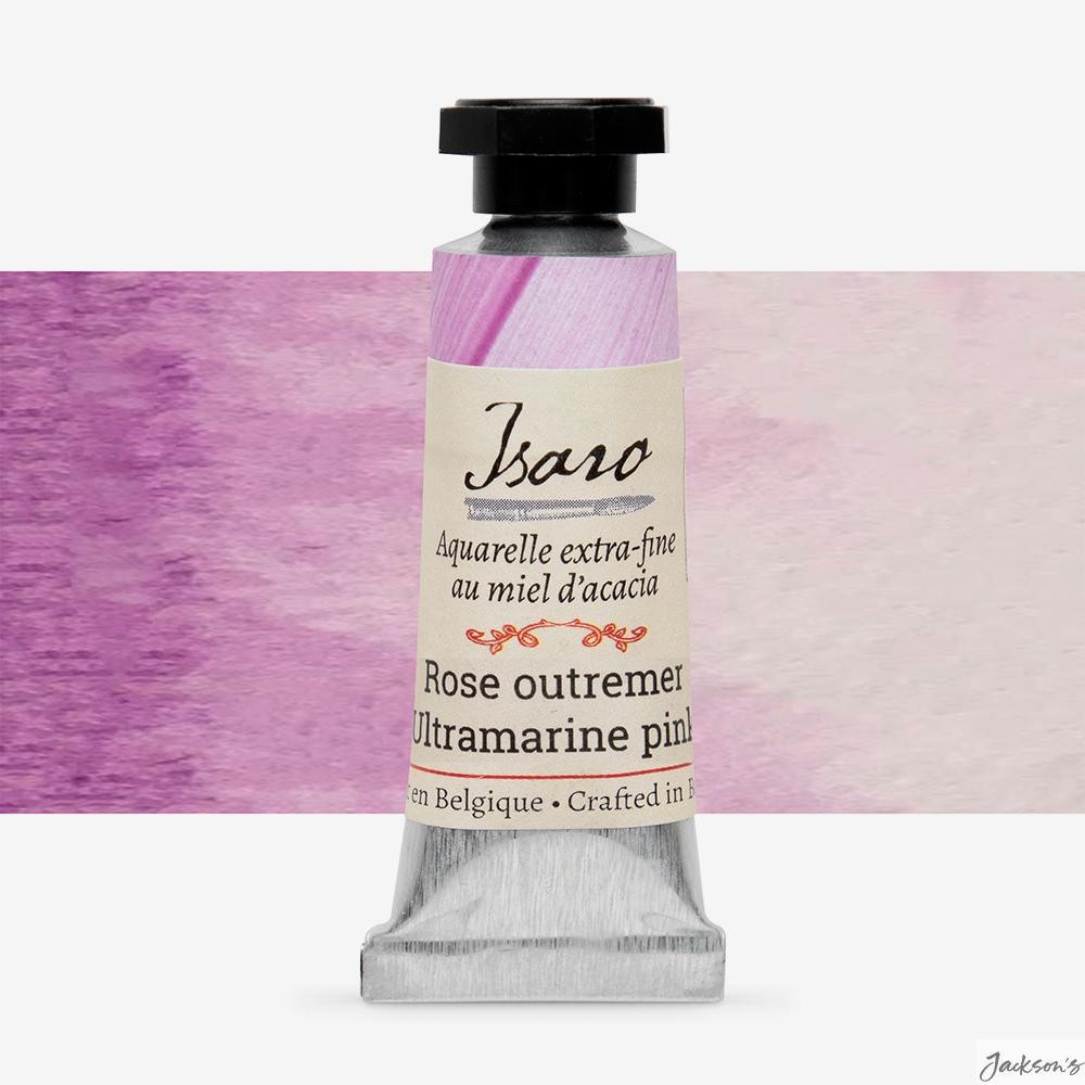 Isaro Watercolour Paint Tube Pigment PR259 7ml Ultramarine Pink For Artists