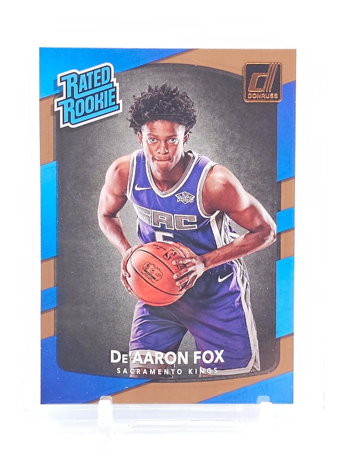 DE'AARON FOX 2017-18 DONRUSS RATED ROOKIE #196 KINGS BASKETBALL Q5537
