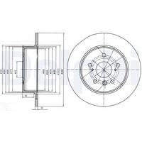 2X Delphi Bremsscheibe BG4156 FüR Lexus