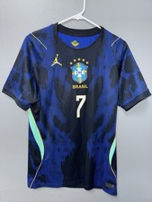Jordan Nike Brazil 2026 Away #7 Vini Jr Stadium Soccer Jersey World Cup 2XL XXL