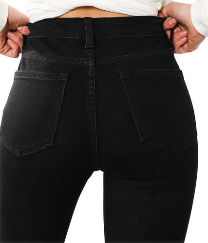 Flying Monkey Women’s Mid Rise Black Skinny Jeans Size 27 (Inseam 29, Rise 9) - Picture 2 of 6