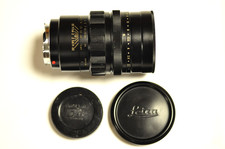 Leica Leitz black 90mm f2 Summicron M mount M.I. Canada with both caps.