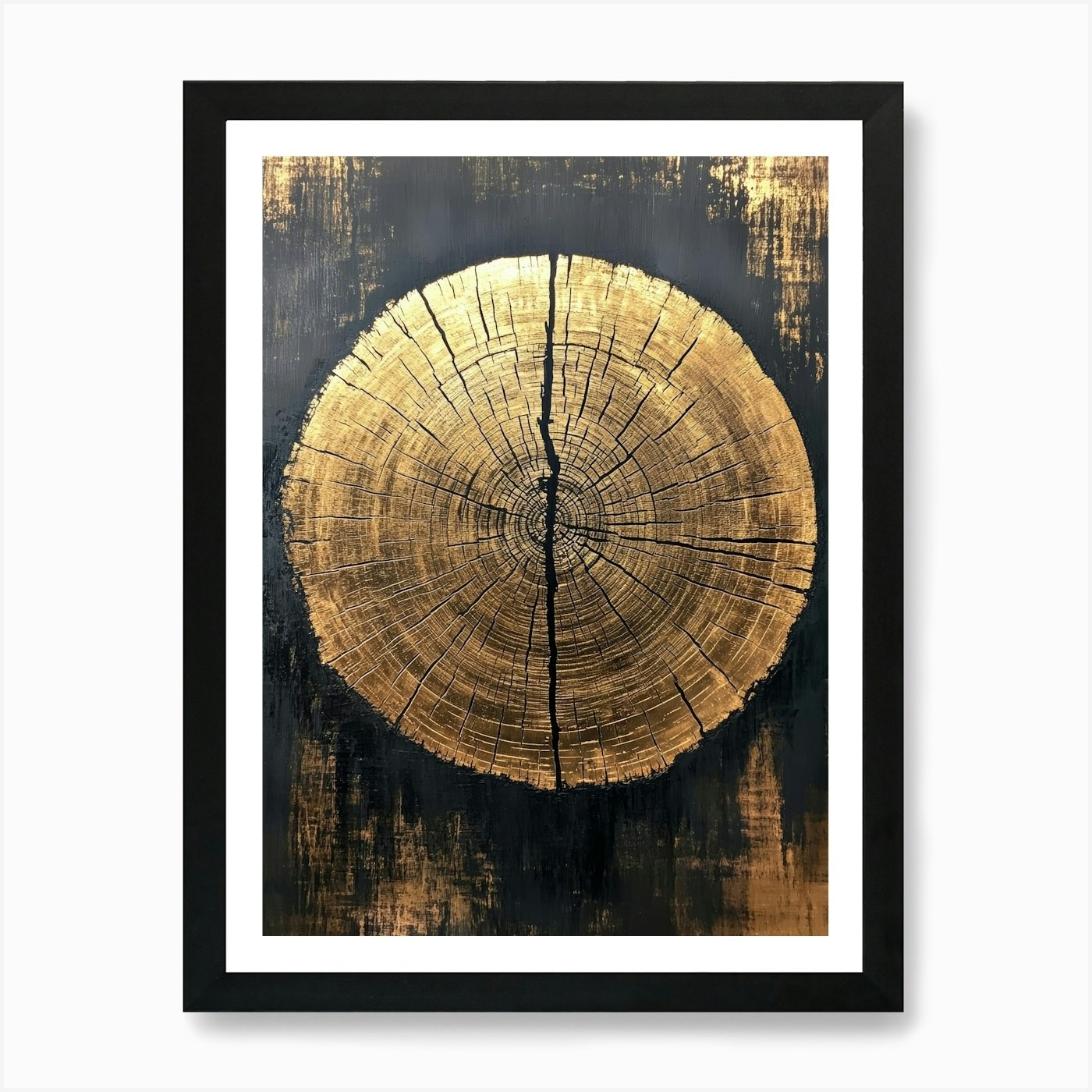 Tree Slice 1 Art Print Framed Wall Art Poster Canvas Print Picture