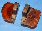 Panama Railroad Rail and Tie (1853-1869) Book Ends Set from Gatun Lake — photo 1