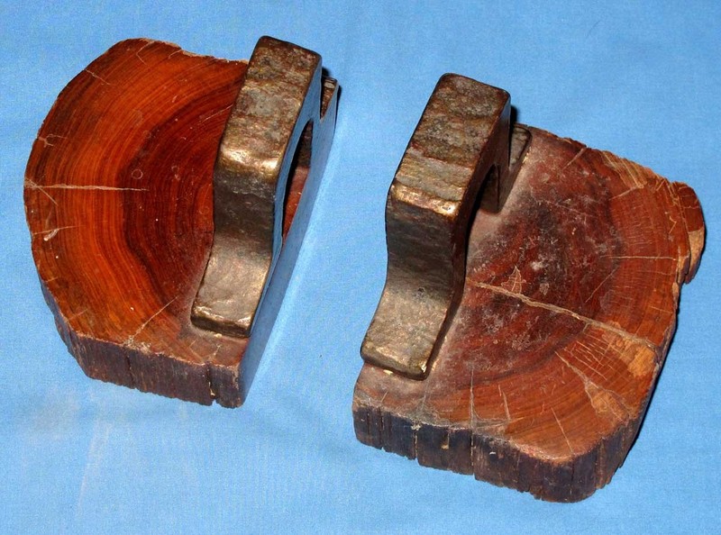Panama Railroad Rail and Tie (1853-1869) Book Ends Set from Gatun Lake