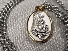 Vintage Necklace Young Girl First Communion Religious Christian Gift B15