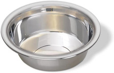 Pets Lightweight Stainless Steel Cat Bowl, 8 OZ and Water Dish, Natural