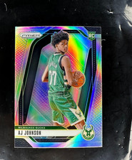 2024-25 Panini Prizm Silver Prizm AJ Johnson #251 Rookie RC Refractor Holo