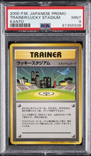 2000 POKEMON JPN TRAINER PROMO LUCKY STADIUM KANTO PSA 9 - Main Image