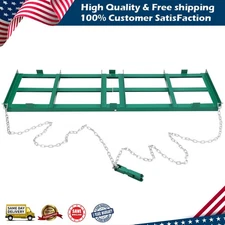 72" Drag Harrow Driveway Grader 6 ft,Tow Behind Lawn Rake for ATV, UTV, Tractor