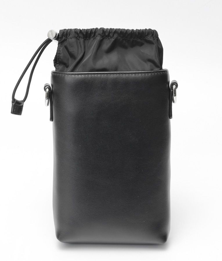 Prada Leather Smartphone Case Shoulder Pouch Black Used From Japan thumbnail 3