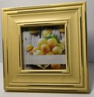 Shabby Chic Yellow Distressed Picture Frame With Stand